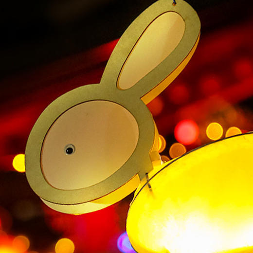 兔子灯笼儿童手工diy材料包自制汉服手持物古风发光花灯灯笼挂饰 商品图4