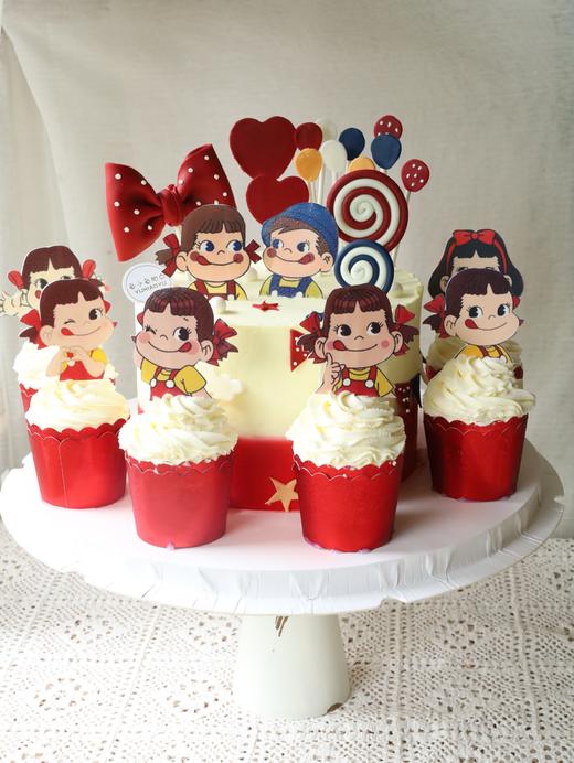 不二家6寸蛋糕主题➕6个纸杯 商品图0