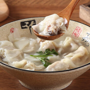 沈大成虾仁小馄饨2袋+鲜肉香菇小馄饨2袋552g48个早餐云吞 商品图4