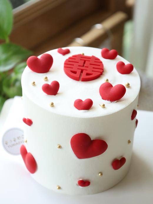 囍字爱心蛋糕（图片是4寸） 商品图2