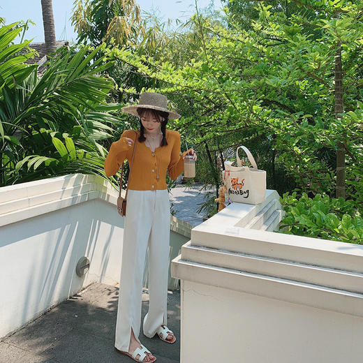 金蘑菇菇【冰凉长腿裤】裤王上身自带冰凉感抗皱防晒垂感休闲长裤 商品图2