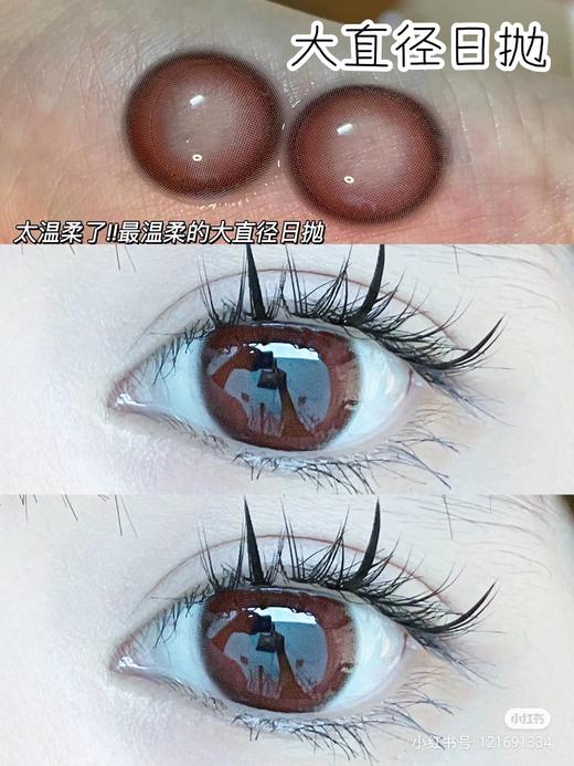 【店主实拍】豆沙玛丽14.5mm【日抛 0-800度 无525/575 非离子】 商品图3