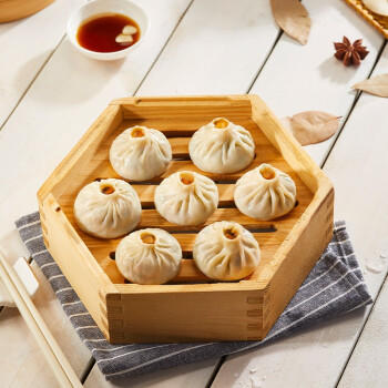 三全上海灌汤小笼包子三鲜馅450g*2袋约36只早餐半成品早点 商品图4