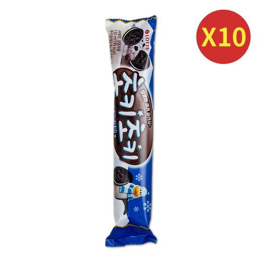【10捆绑】乐天 曲奇奶油味棒冰130ml 【묶음】롯데 초키초키쿠앤크130ml 商品图0