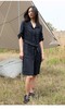 2楼名邦服饰藏青色亚麻连衣裙 商品缩略图5