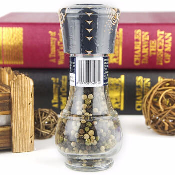 蒂安D&A 意大利进口 三色多彩胡椒粒 研磨瓶装42g 黑胡椒西餐牛排意面 商品图0