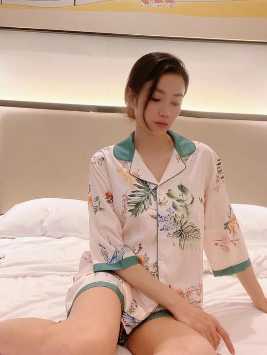 【限时折扣】夏季薄款中国风黄蔷薇花短裤家居J12W5899（黄蔷薇花） （非质量问题不退不换） 商品图3