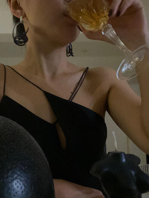 LCM｜Midnight Romance Dress [ 细带长裙 真丝 or 铜氨丝版本 ] 【定制尺码加收10%定制费】 商品图2