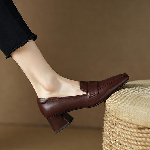 OLD A876-1aa复古英伦风小皮鞋粗跟单鞋 商品图2