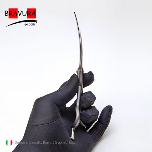 铝柄小弯剪 L3B-65 意大利BRAVURAGROOM宠物美容L系列 商品图1