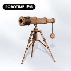 单筒望远镜木质拼插模型diy立体手工新款创意玩具
