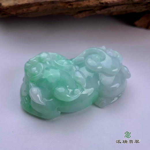 派瑞翡翠 翡翠貔貅挂件 糯种 绿色 商品图2