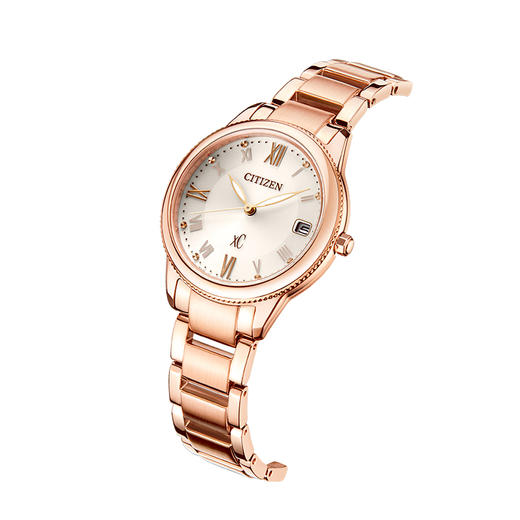 西铁城（CITIZEN）光动能女表不锈钢镀粉金色女款EO1232-56W 商品图4