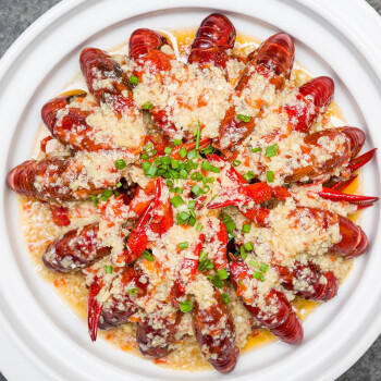 今锦上蒜蓉小龙虾3斤 4-6钱 净虾1.5斤 中号25-33只 加热即食 商品图2