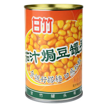 甘竹牌 茄汁焗豆黄豆罐头402g*3罐广东特产即食下饭意面拌饭酱预制菜 商品图2