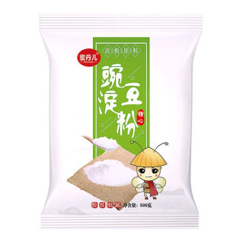 蜜丹儿豌豆淀粉1斤 家用白凉粉原料专用粉纯豌豆粉淀粉 商品图0