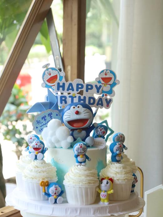 四寸哆啦A梦蛋糕➕5个纸杯 商品图4