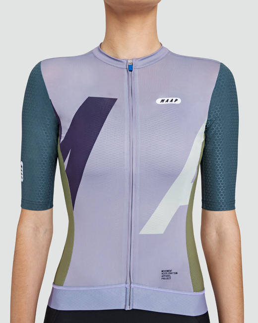 MAAP 女士 Delta Pro Hex Jersey Purple Ash 短袖骑行服 商品图3