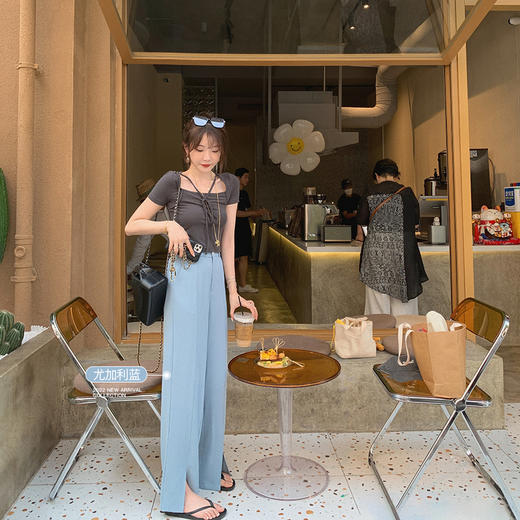 金蘑菇菇【冰凉长腿裤】裤王上身自带冰凉感抗皱防晒垂感休闲长裤 商品图1