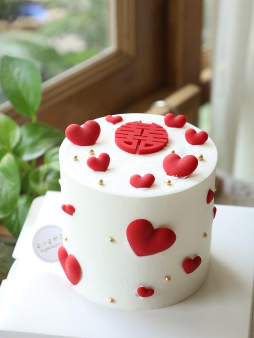 囍字爱心蛋糕（图片是4寸） 商品图4