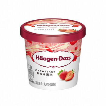 哈根达斯（Haagen-Dazs）经典草莓口味冰淇淋 100ml/杯 雪糕 商品图5