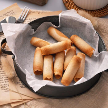 金宝丽瑞士进口卷卷酥脆饼干100g蛋香休闲零食办公室解馋下午茶点心 商品图1