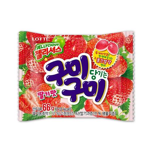 【中文】乐天 草莓味软糖66g   商品图0