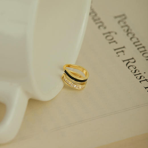 Oflye潮流饰品 新款耳夹女无耳洞法式耳骨夹时尚耳环锆石耳饰 商品图1