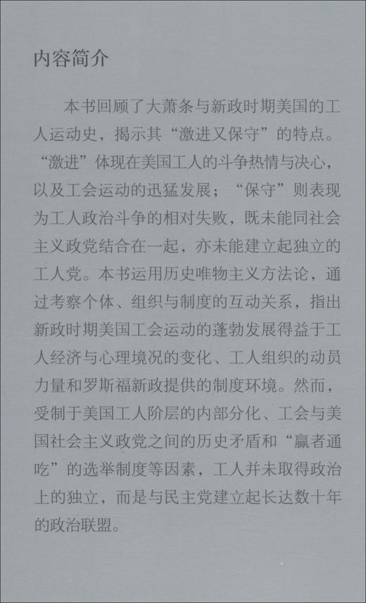 (仓发) 激荡：20世纪30年代的美国工人运动/中国社会科学出版社/俞凤/9787520370974 商品图2