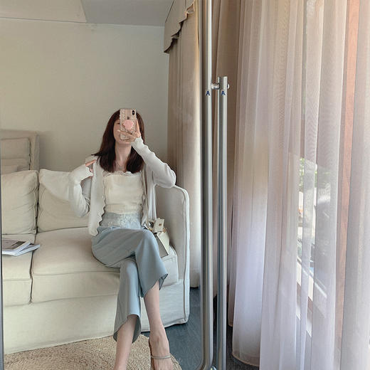 金蘑菇菇【醉梨花美哭系列】双层桑蚕丝重工刺绣国风外穿小吊带 商品图4