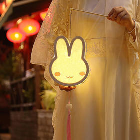 兔子灯笼儿童手工diy材料包自制汉服手持物古风发光花灯灯笼挂饰