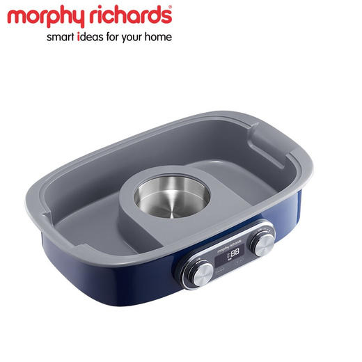 【授权商品】摩飞 电蒸锅蒸汽锅多功能锅家用小型隔水蒸炖锅全自动预约蒸煮锅 MR1168 极速蒸锅 轻奢蓝 商品图5