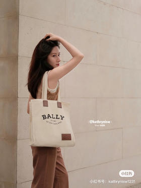 高品质bally帆布包