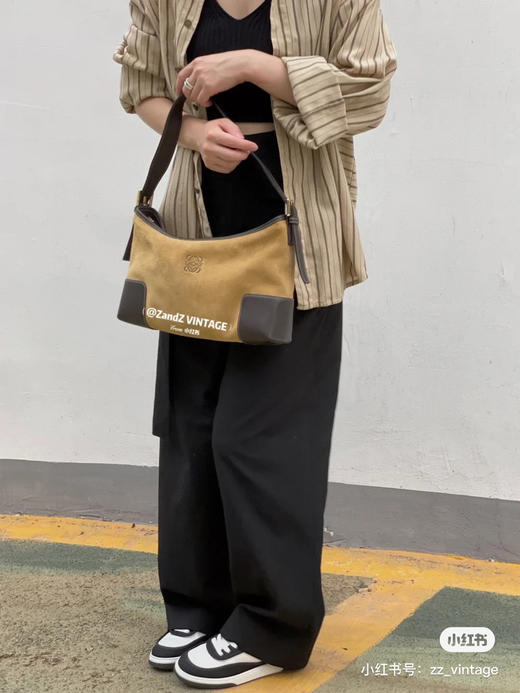 罗威麂皮单肩包 简单高级 商品图2