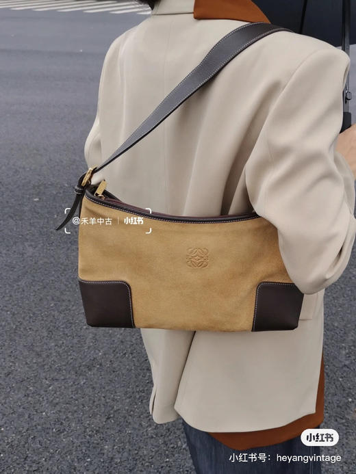 罗威麂皮单肩包 简单高级 商品图7