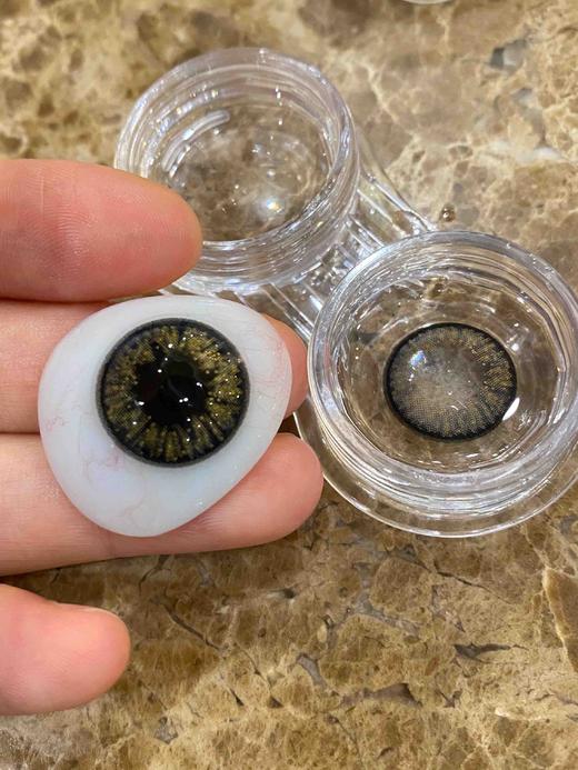 年抛 金粉牛仔蓝 鲛人蓝 Moonenleen 沐恩莉大直径14.5 着色13.8 / (同品牌多副更划算 选款色板在详情页 整个品牌都是大直径款) 黑色自然美瞳 无锁边大直径美瞳 商品图1