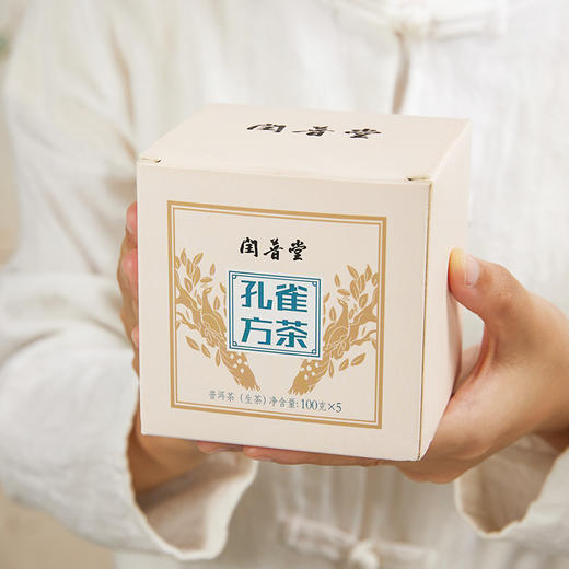 闰普堂丨孔雀方茶 普洱生茶 2021年 100g*5 商品图5