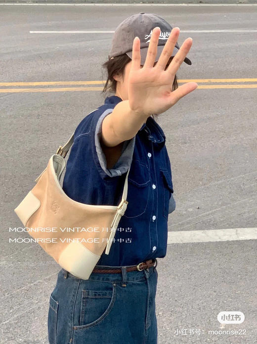 罗威麂皮单肩包 简单高级 商品图7