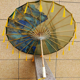 古代女子汉服油纸伞古风绸布伞摄影跳舞道具伞走秀流苏伞古装伞