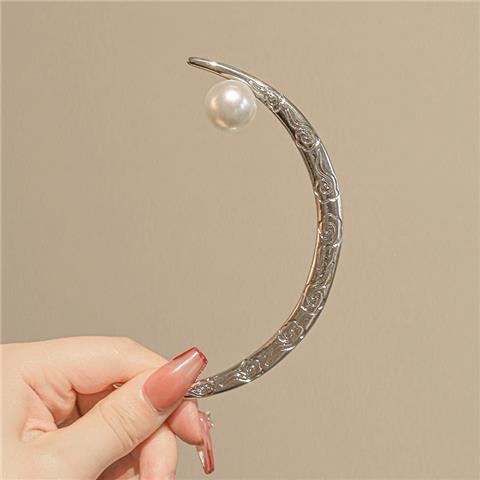 中国风上玄月簪复古半月挽发簪子女古风丸子头盘发头饰 商品图6