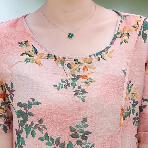 高端亚麻棉妈妈套装 洋气棉麻套装 阔腿裤两件套 妈妈时尚套装 商品图5