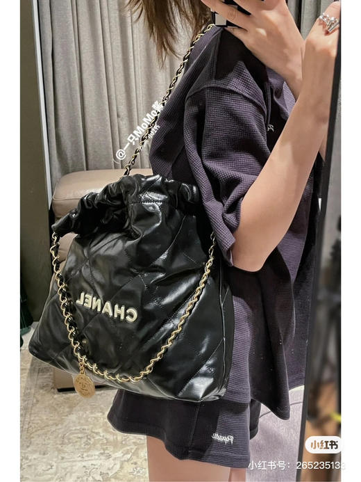 黑色中号白字 🖤22bag中号 商品图1