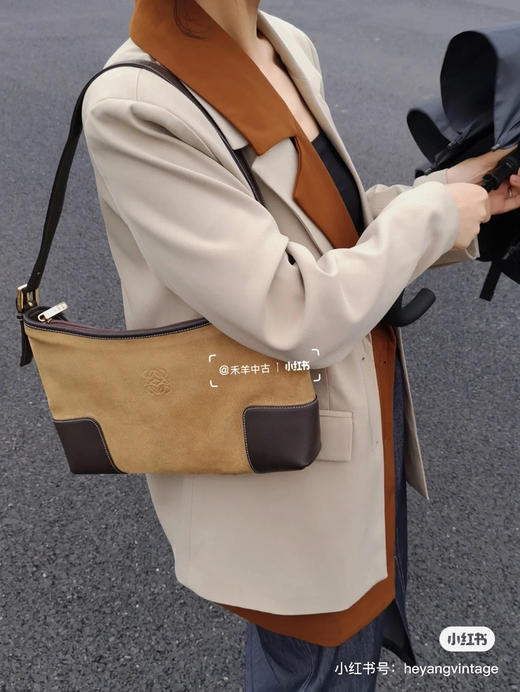 罗威麂皮单肩包 简单高级 商品图6