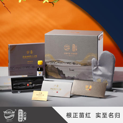 【无蟹不欢】阳澄湖牌大闸蟹  #一帆风顺 488型#  公蟹2.5；母蟹1.5五对装 礼券 商品图0