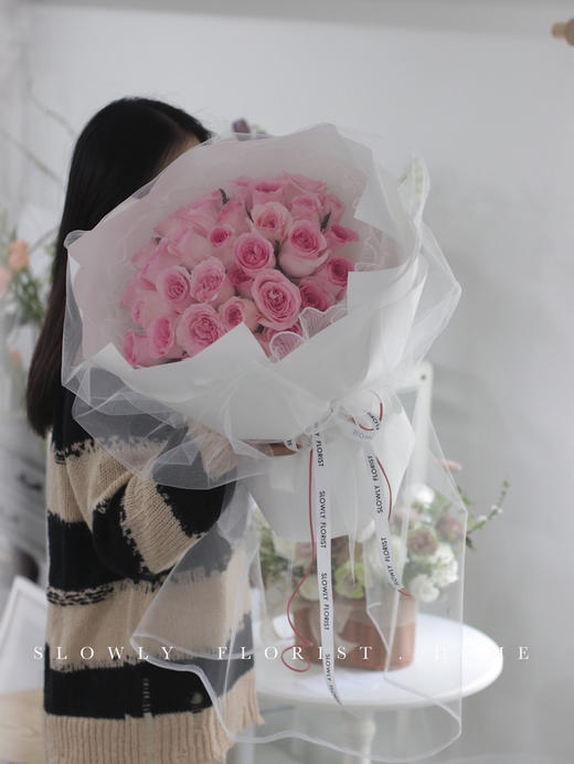 33朵baby粉花束 商品图0