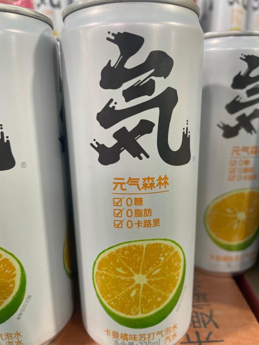 元气森林气泡水 卡曼橘味罐装330ml 商品图0