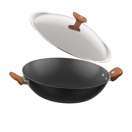 Alluflon阿路弗仑 火山系列精铁无涂层锈不了炒锅 商品图7