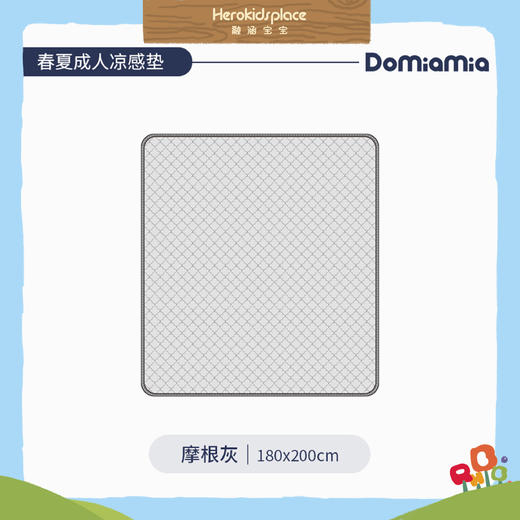 Domiamia凉感垫	春夏成人凉感垫-摩根灰	180x200cm 88371 商品图1