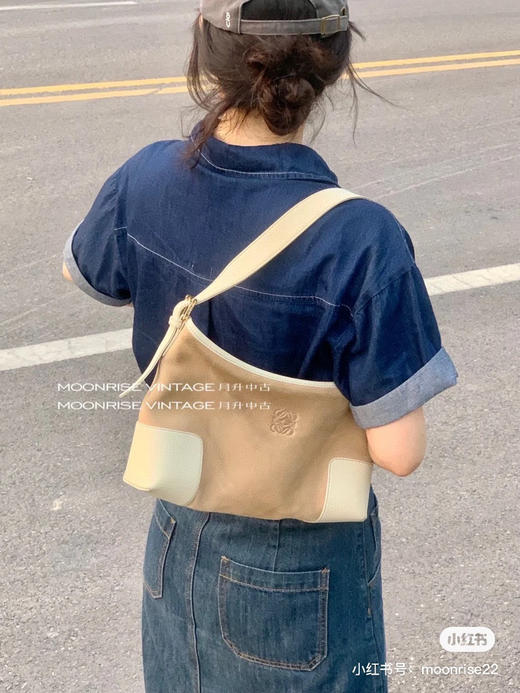 罗威麂皮单肩包 简单高级 商品图6