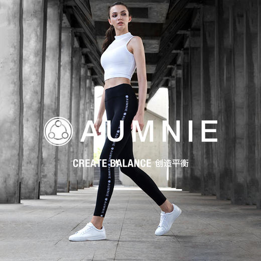 侧边LOGO设计 显瘦修长 运动瑜伽长裤/LOGOPANTS 商品图0